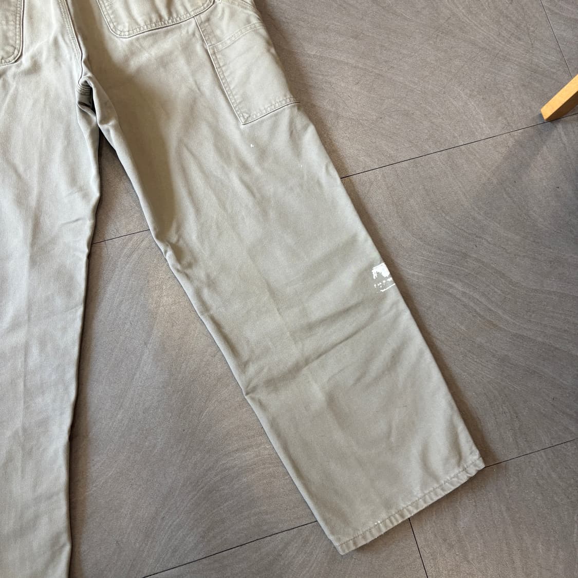 칼하트 오리지널 라이트 그레이 싱글니 카펜터 팬츠 상품이미지4