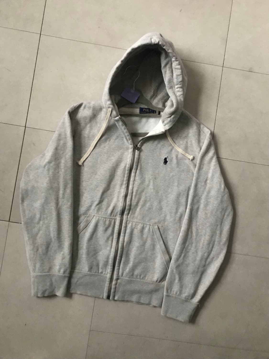 폴로 그레이 코튼 후드집업 상품이미지9