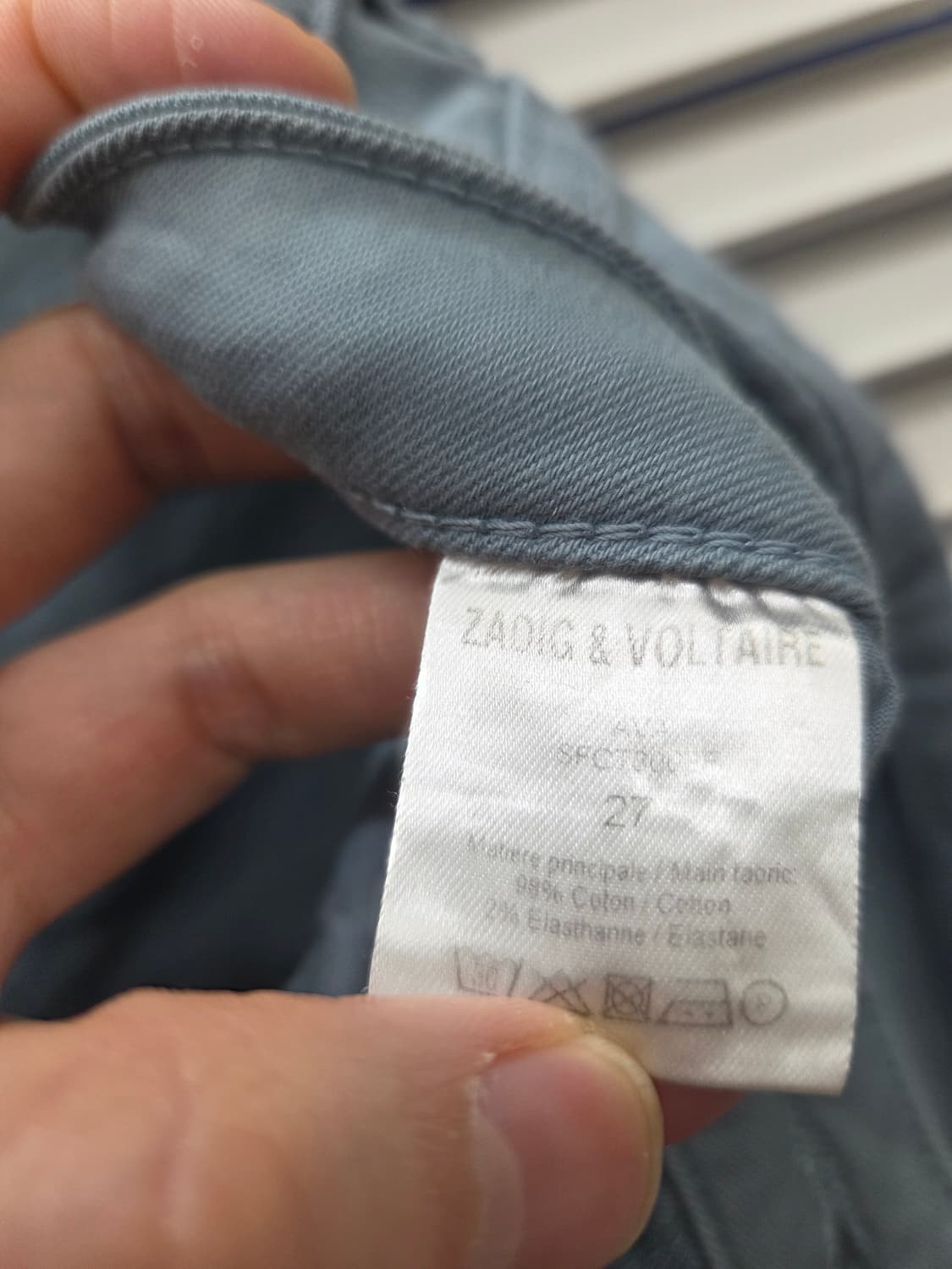 자딕앤볼테르 블루 코튼 팬츠 상품이미지8