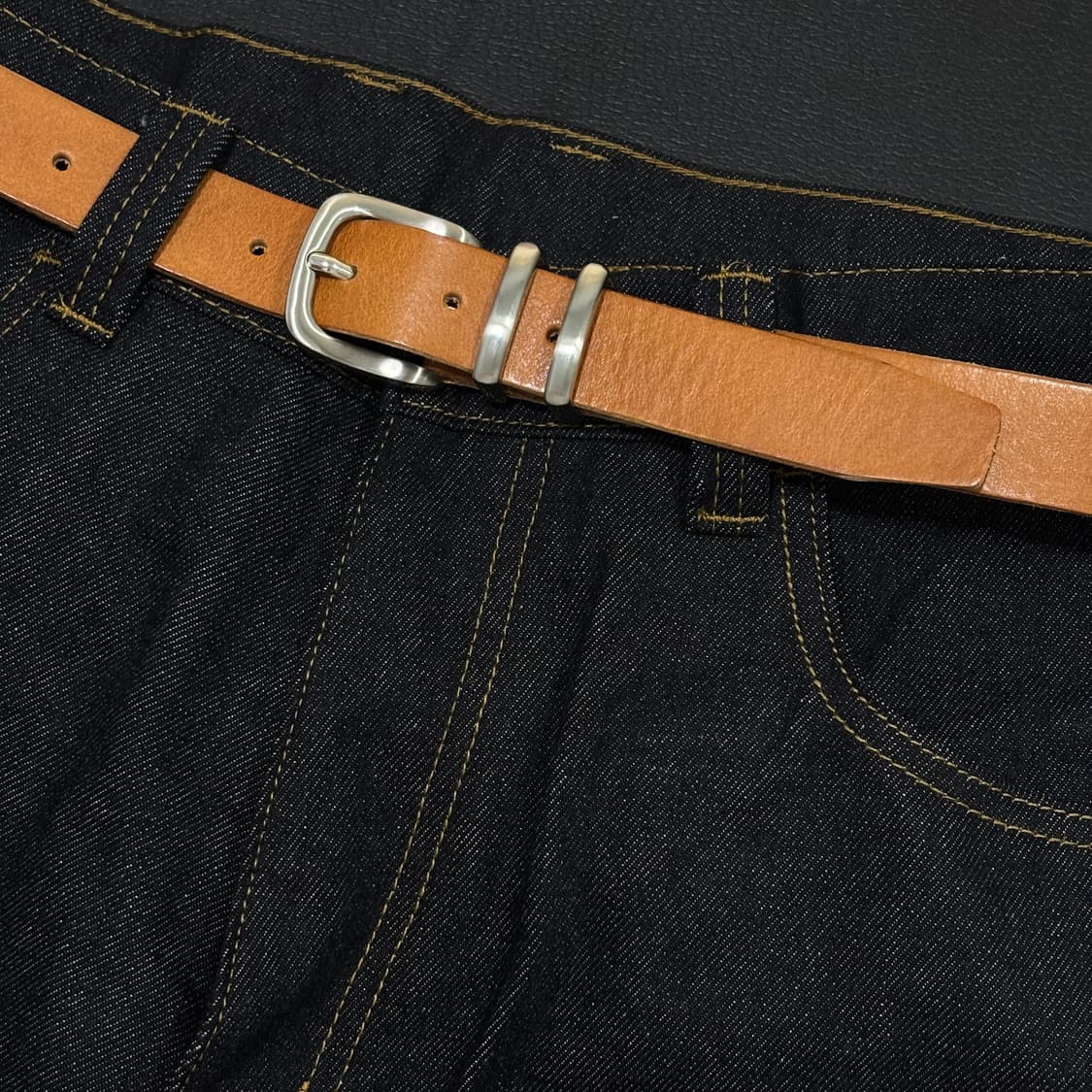 🌗 Double ring basic belt / 더블 링 웨스턴 벨트 상품이미지2