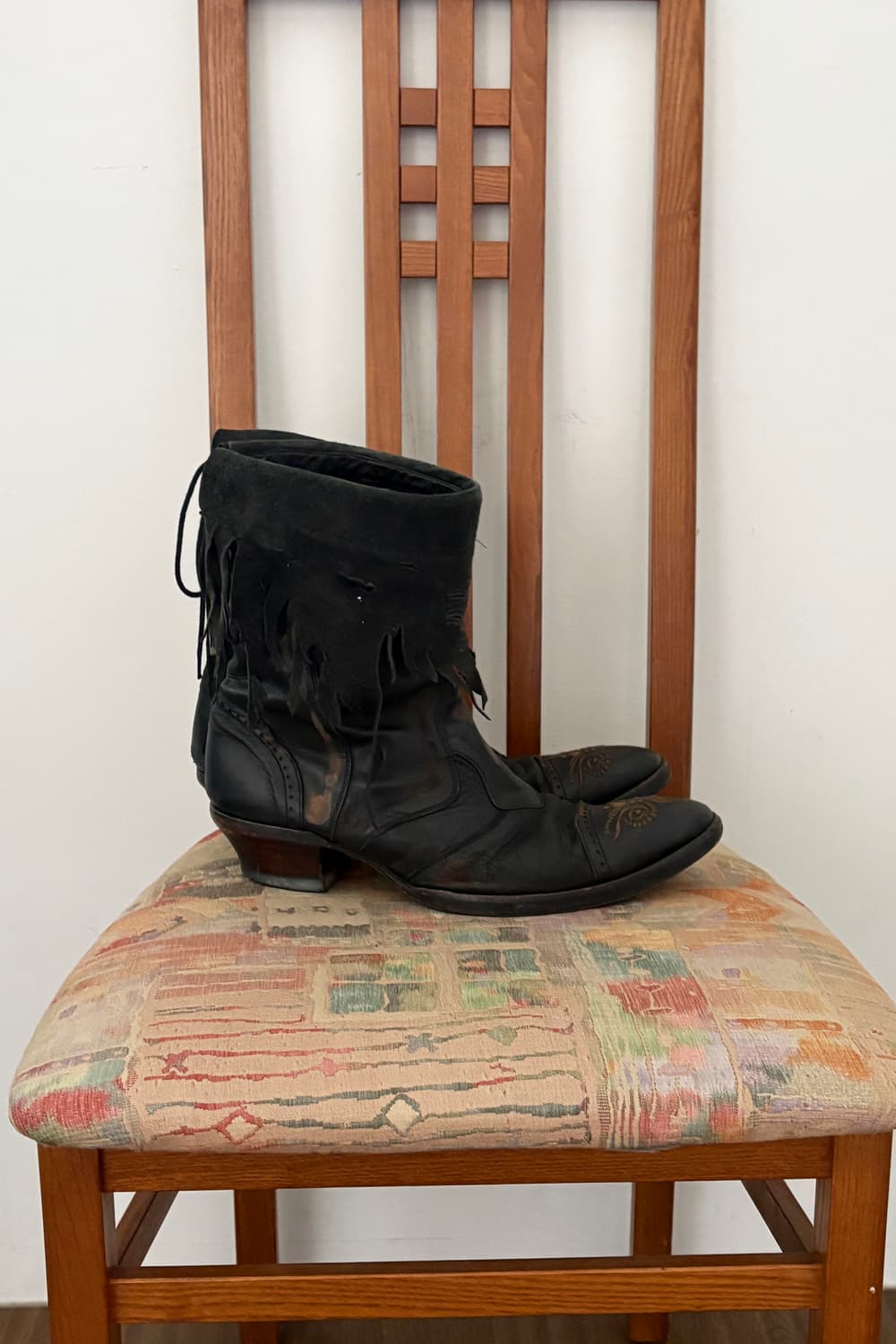 Alfredo Bannister Fringe Western Boots 상품이미지3