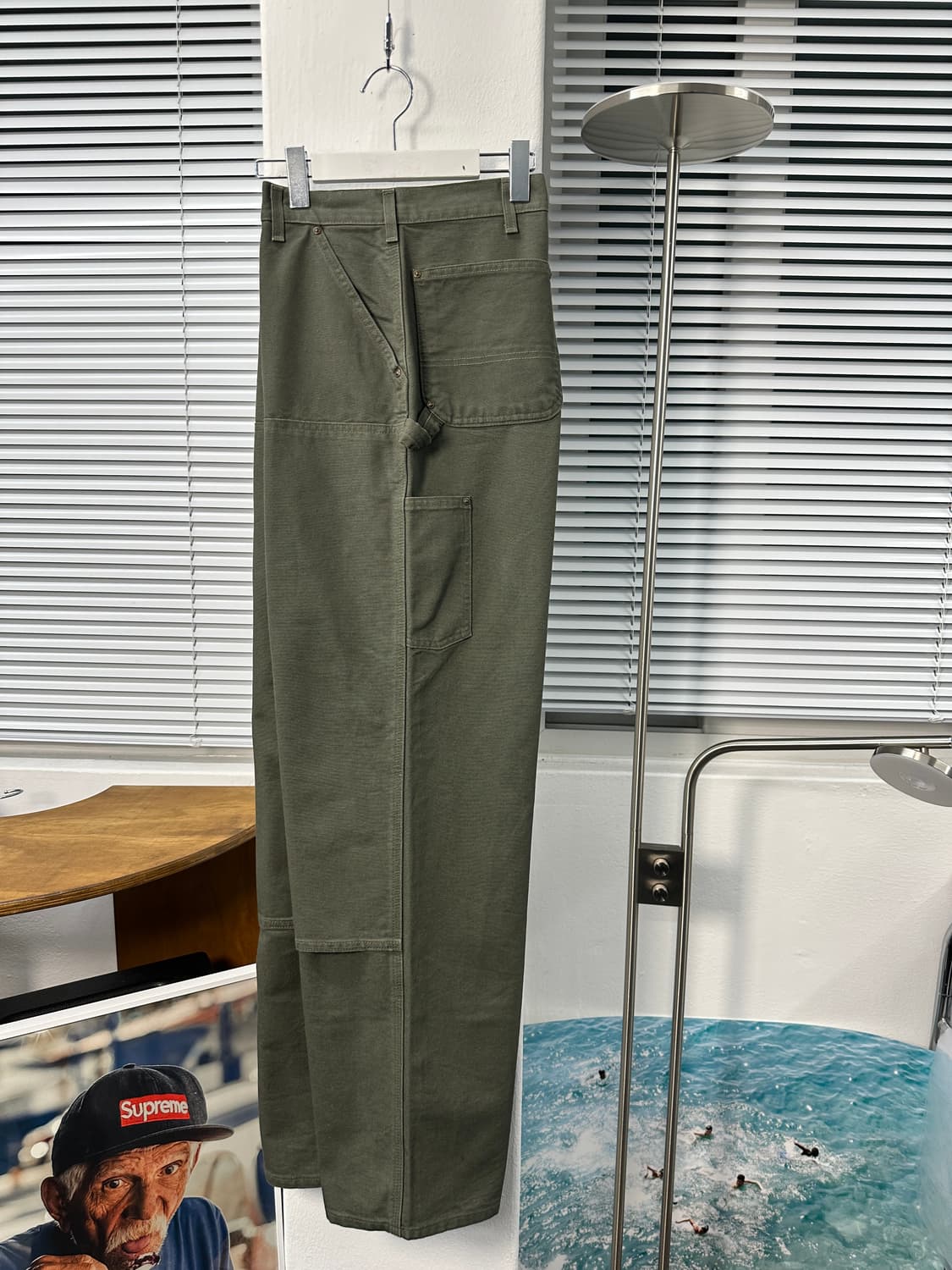 칼하트 모스그린 더블니 카펜더워크팬츠 38x34 상품이미지3