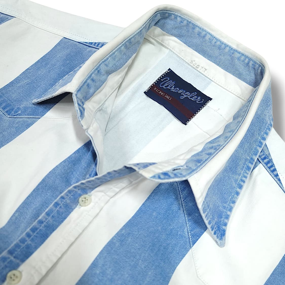 [L] 랭글러 화이트&블루 스트라이프 웨스턴  긴팔셔츠 상품이미지7