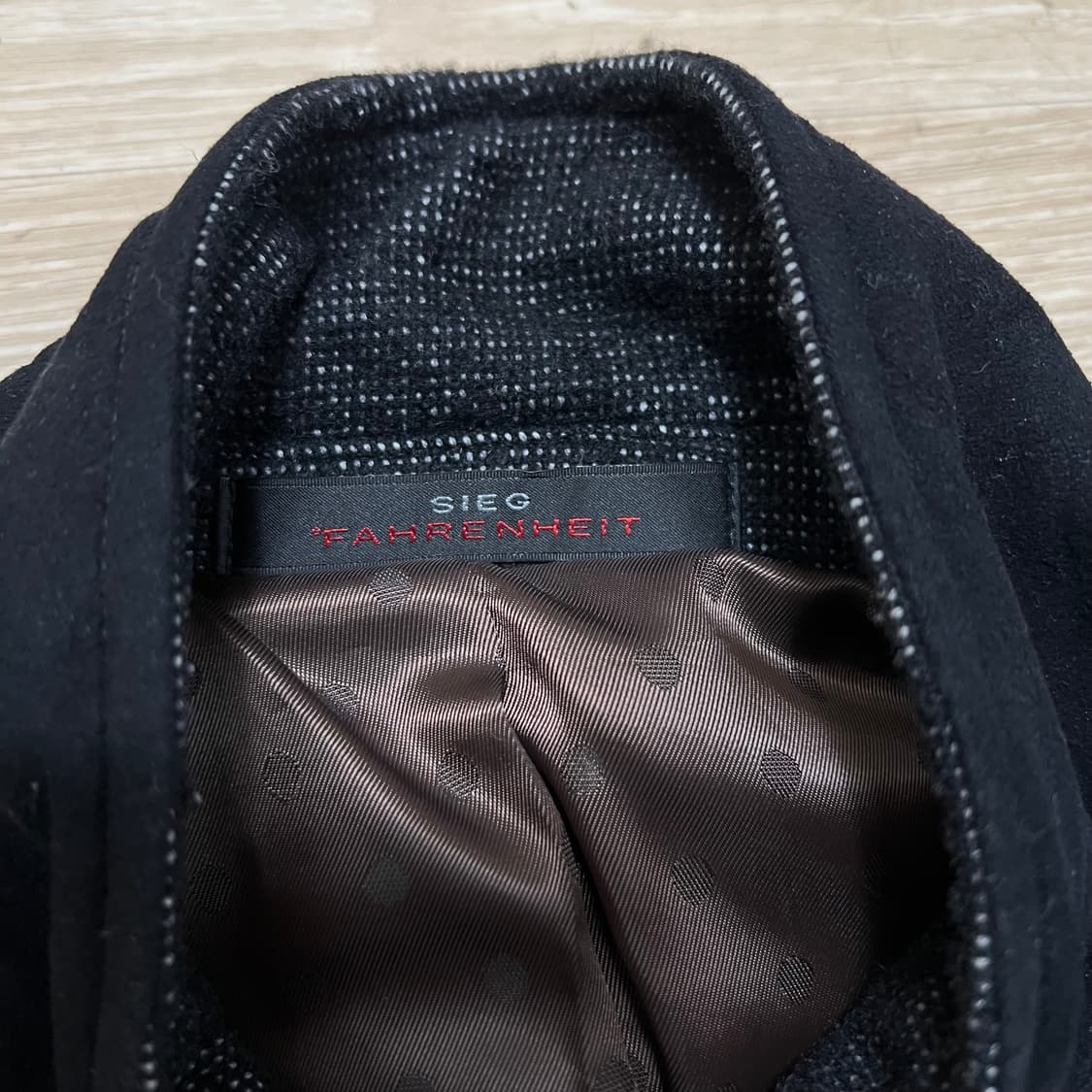 지이크 X 파렌하이트 헤링본 배색 코트패딩 [다크그레이] L/100 상품이미지4