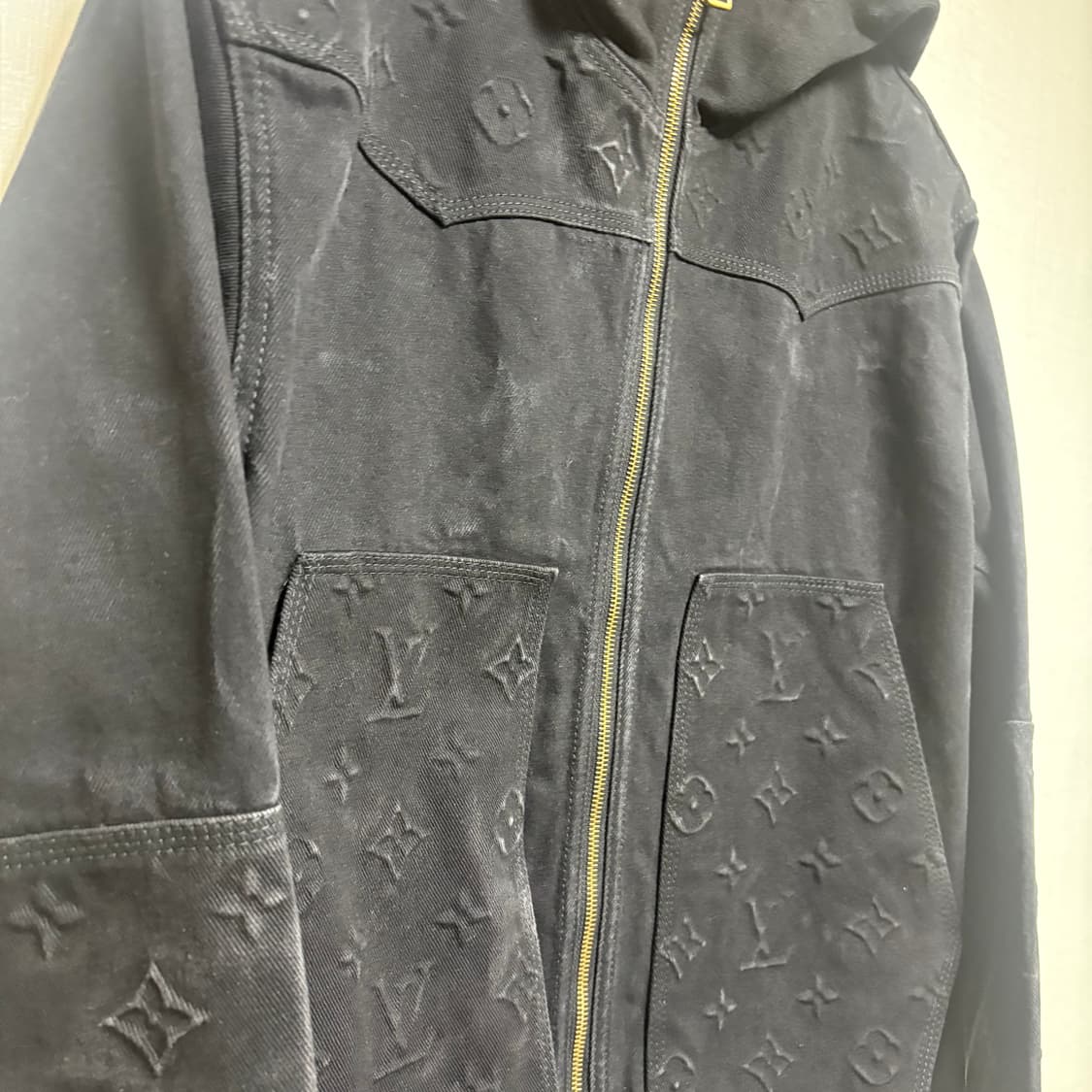 [50/새상품급] 루이비통 모노그램 카펜터 데님 후드집업 자켓 상품이미지2