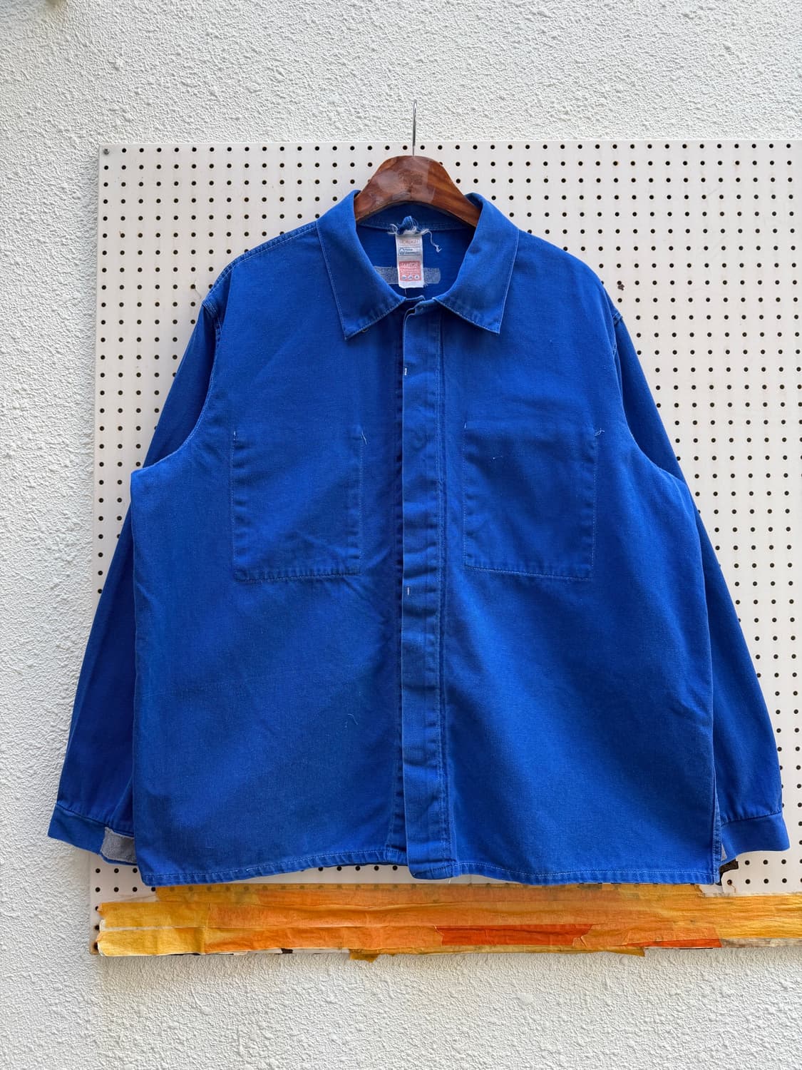 1970s NORSKIN WASHED BLUE 빈티지 프렌치워크자켓 상품이미지1