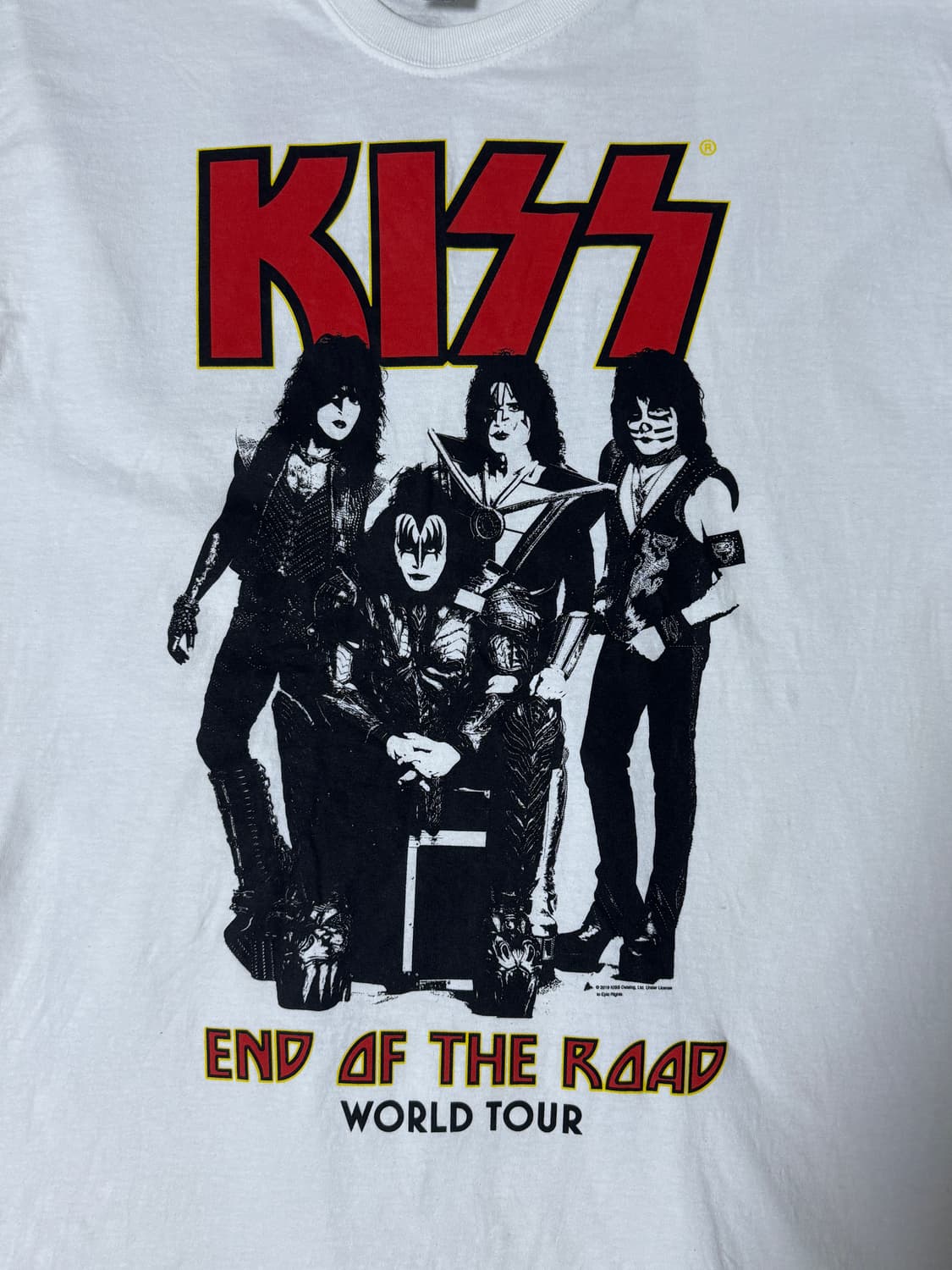 2019 Kiss 밴드 월드투어 티셔츠 하드록 글램록  상품이미지3