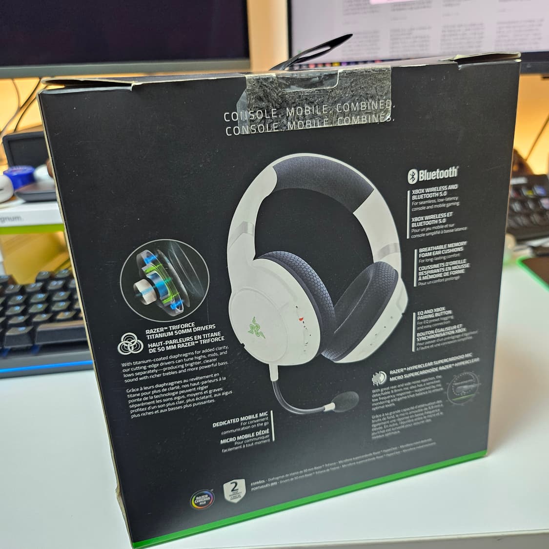 레이저 카이라 프로 헤드셋 화이트 판매 상품이미지8