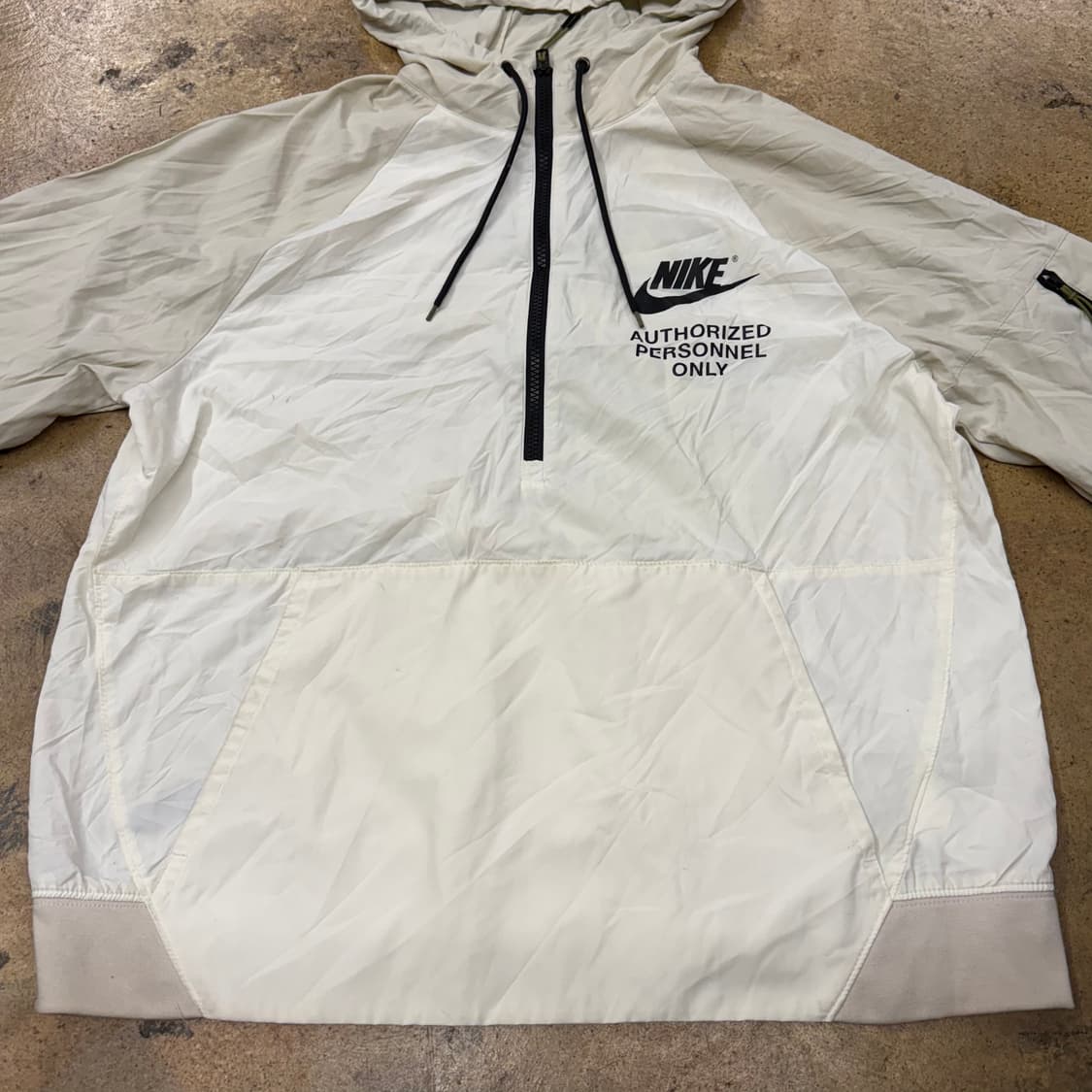 [정품/L] 나이키 바람막이 후드 아이보리 화이트 b14 상품이미지3
