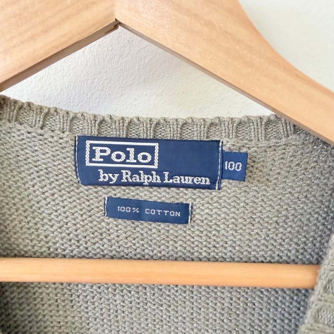 폴로 랄프로렌 니트 조끼 베이지 100 상품이미지4