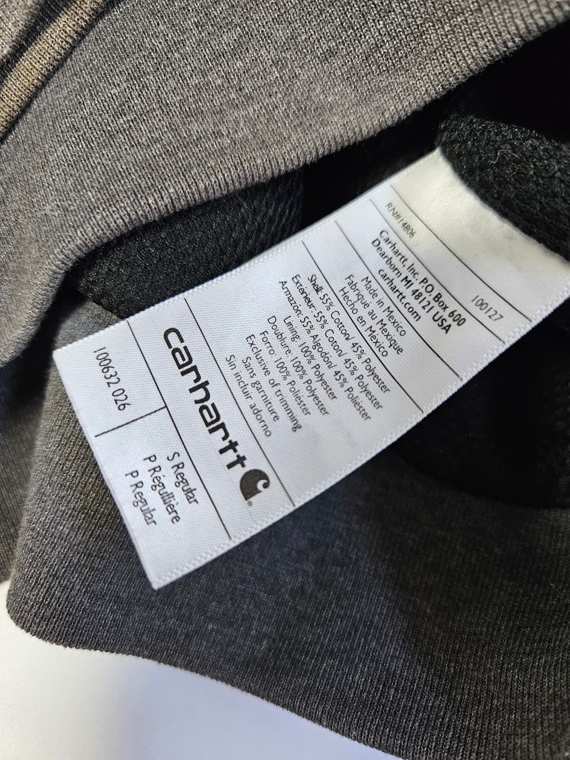 칼하트 레인디펜터 액티브 후드집업 자켓 빈티지 헤비코튼 USA S 상품이미지5