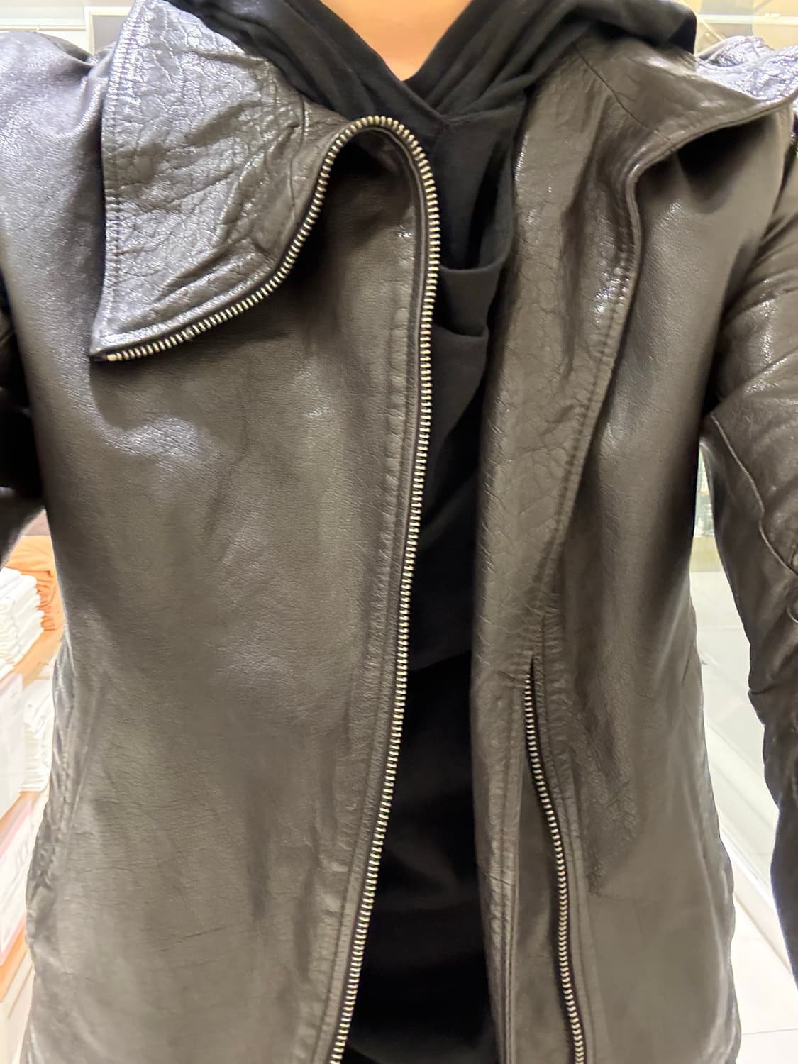 코데즈 컴바인 하이넥 레더 상품이미지2