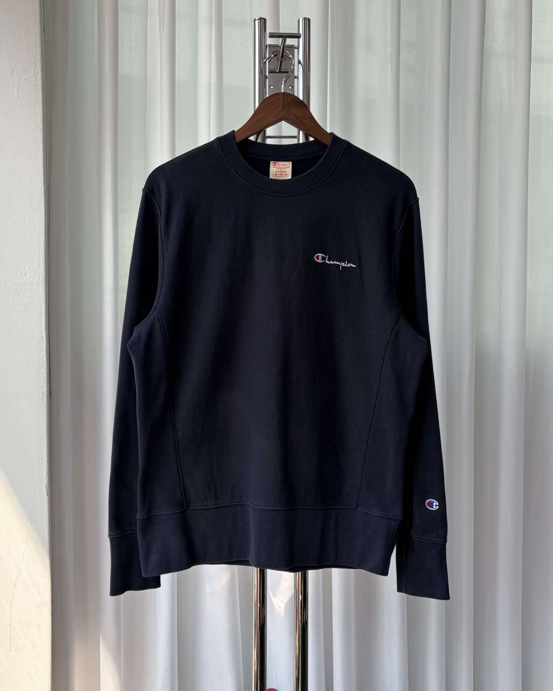 [L]챔피온 리버스위브 헤비 스웻 맨투맨 navy 상품이미지2