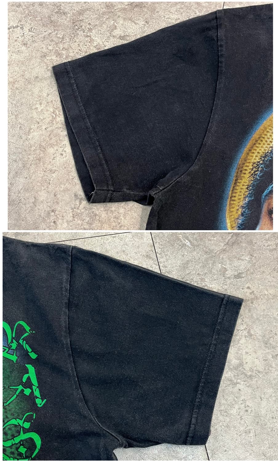 밥말리 프린팅 반팔티 블랙 M #csz3792 상품이미지7