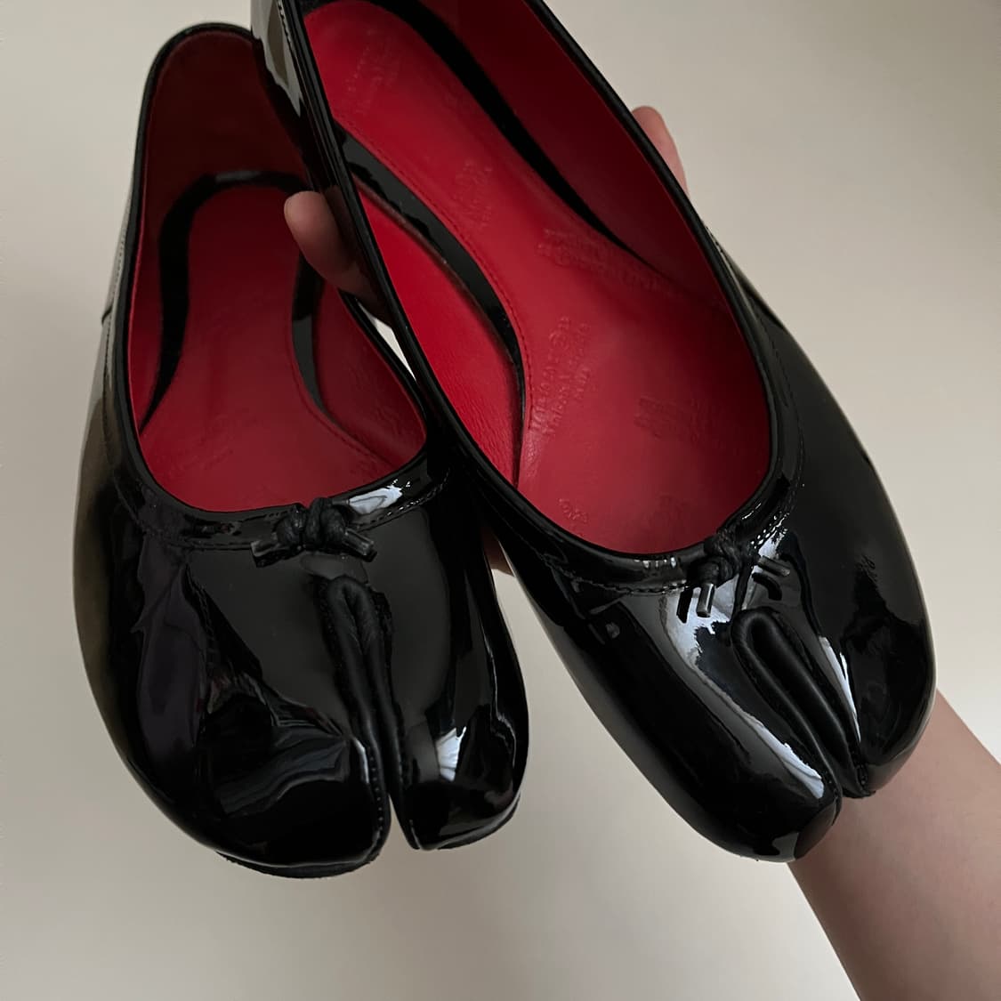 마르지엘라 타비 플랫 patent leather 상품이미지6