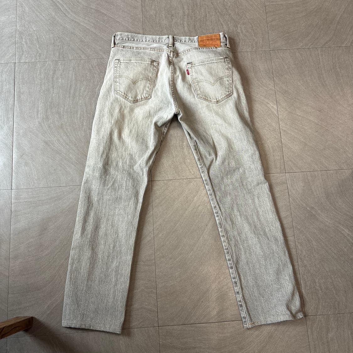 리바이스 정품 501 라이트그레이 데님 팬츠 상품이미지6