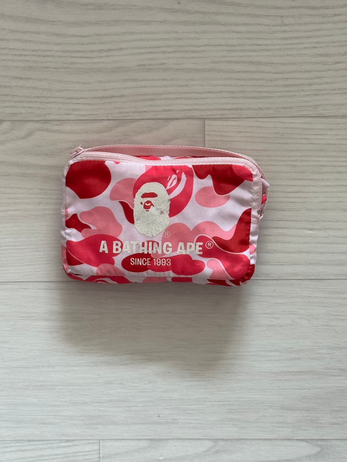 BAPE 핑크 카모 패커블 토트백 휴대용 상품이미지1