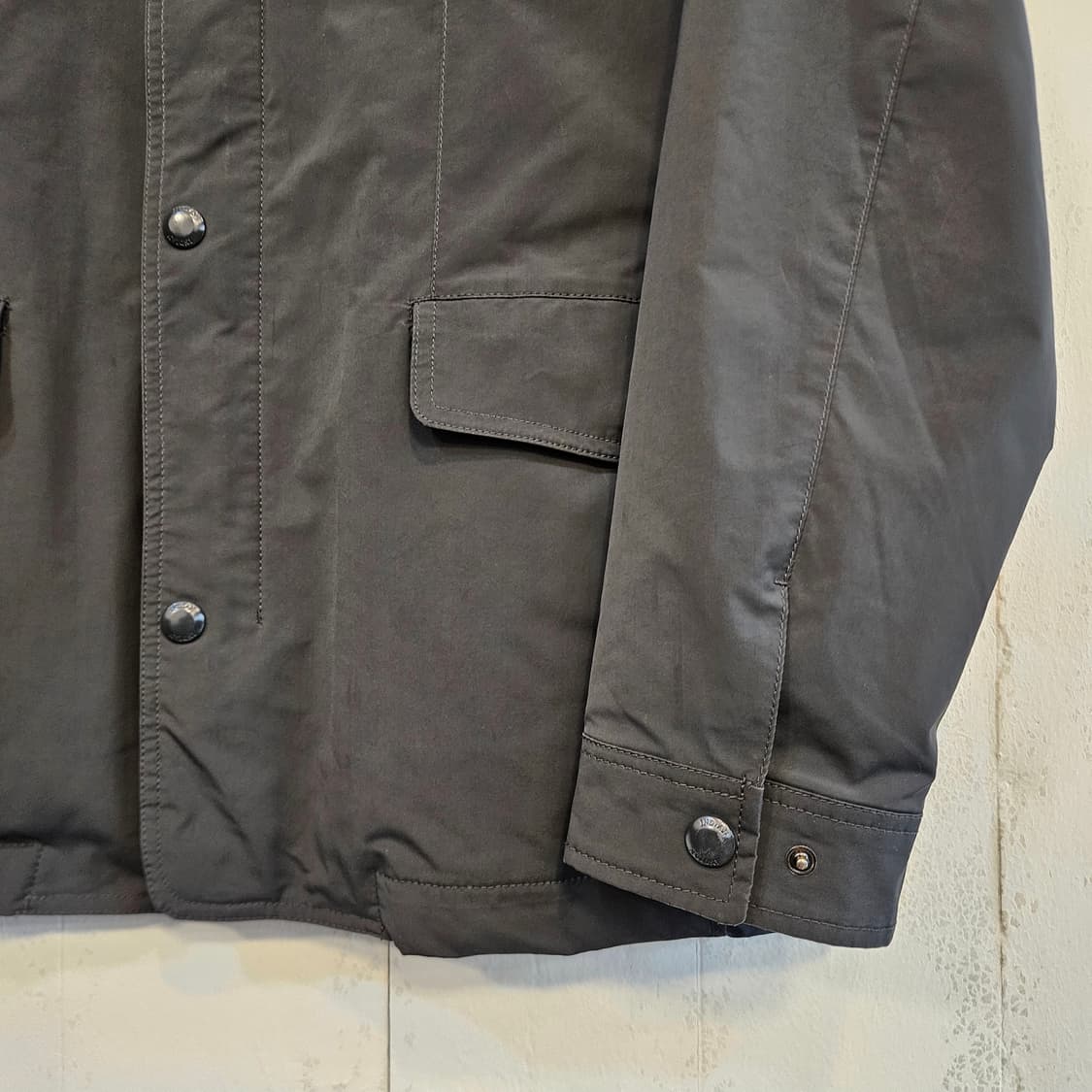 110(2XL)/실측100(L)인디안 남성 블랙 스탠드 칼라 자켓 상품이미지2