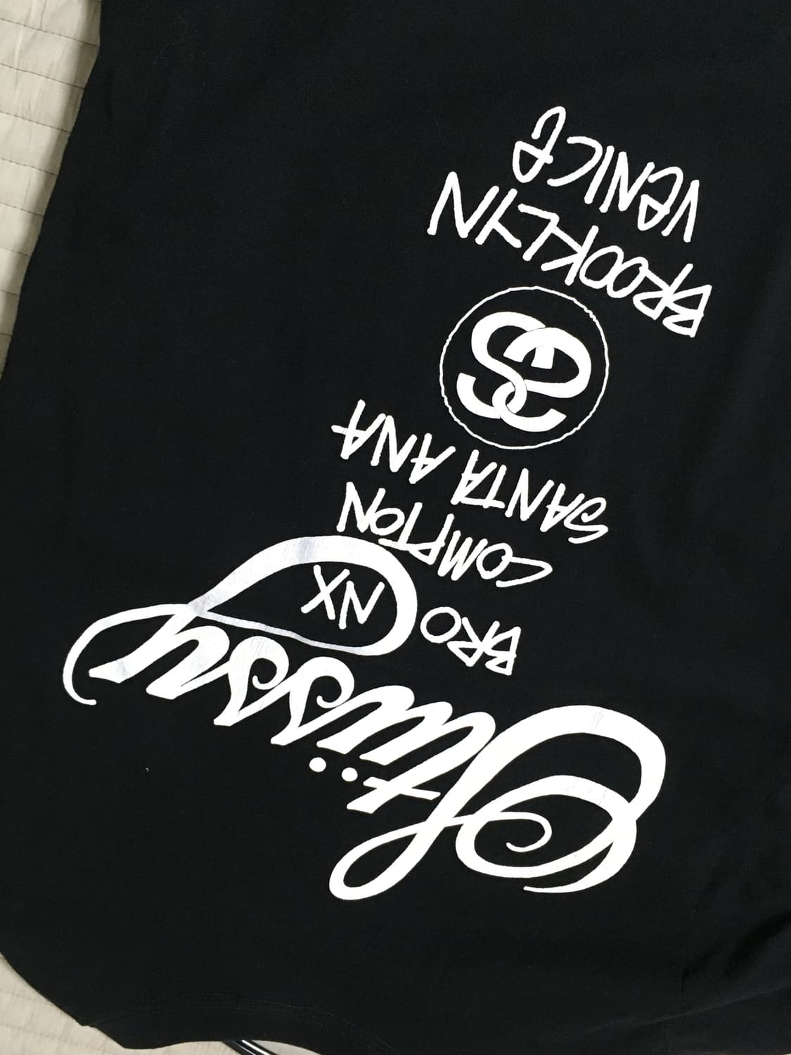 스투시 월드투어 롱슬리브 블랙 S 상품이미지2