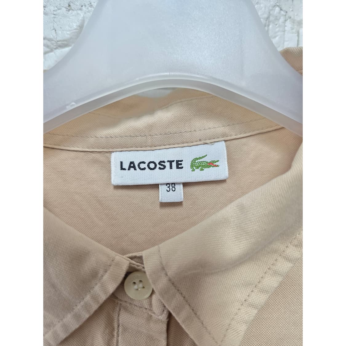 라코스테 베이지 셔츠 블라우스 L 상품이미지2