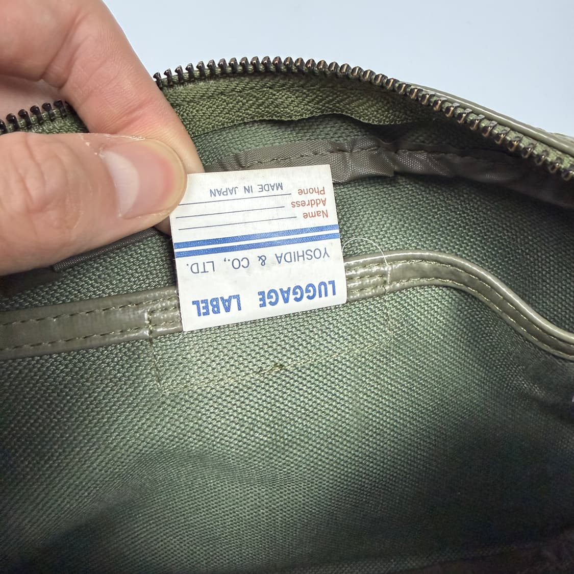 요시다포터 러기지라벨 라이너 숄더백 올리브 상품이미지10