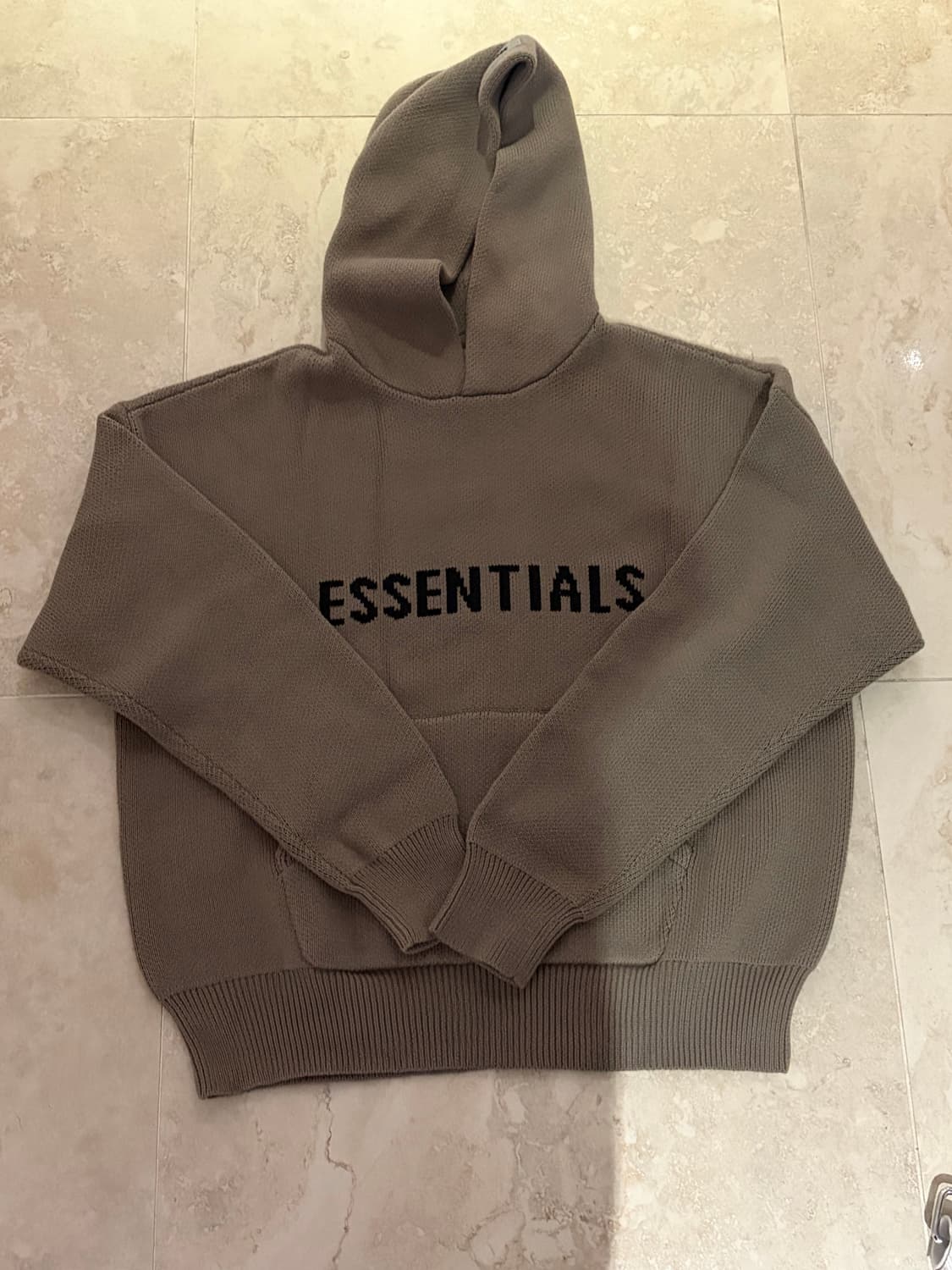 [M]에센셜 니트 후드 토프 상품이미지1