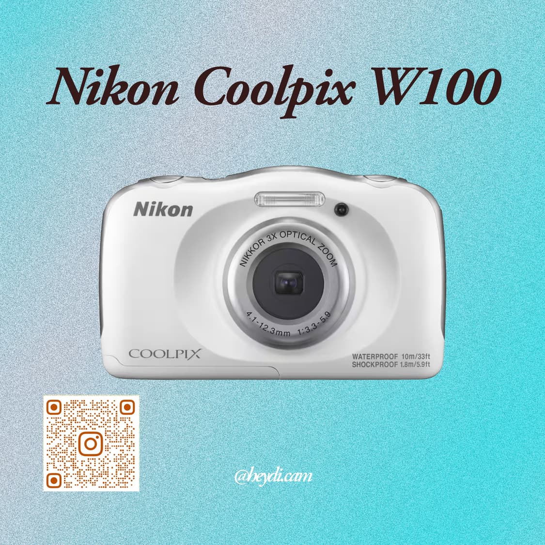(찰스엔터) 니콘 쿨픽스 Nikon COOLPIX W100 화이트 상품이미지1