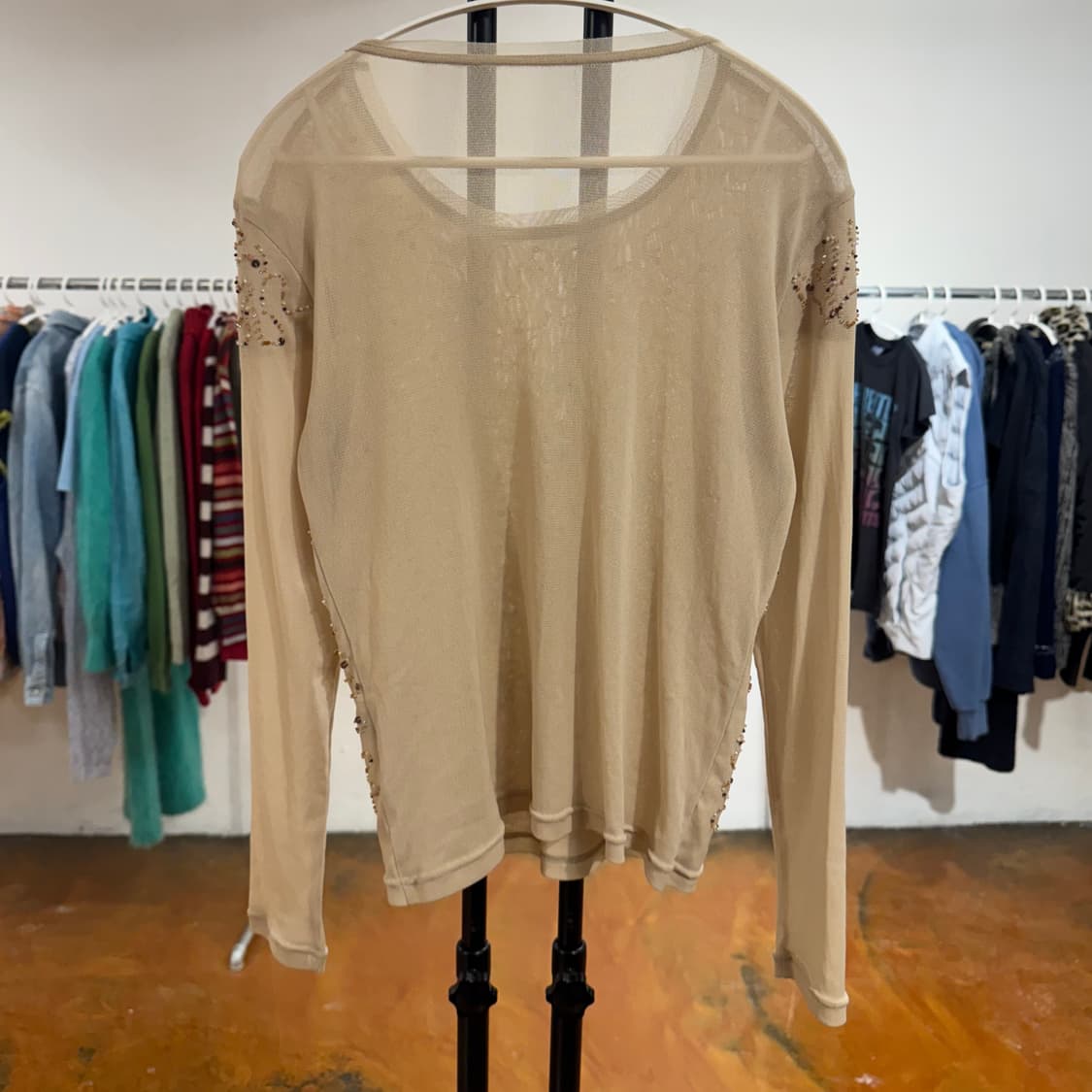 빈티지 스팽글 시스루 탑 상품이미지9