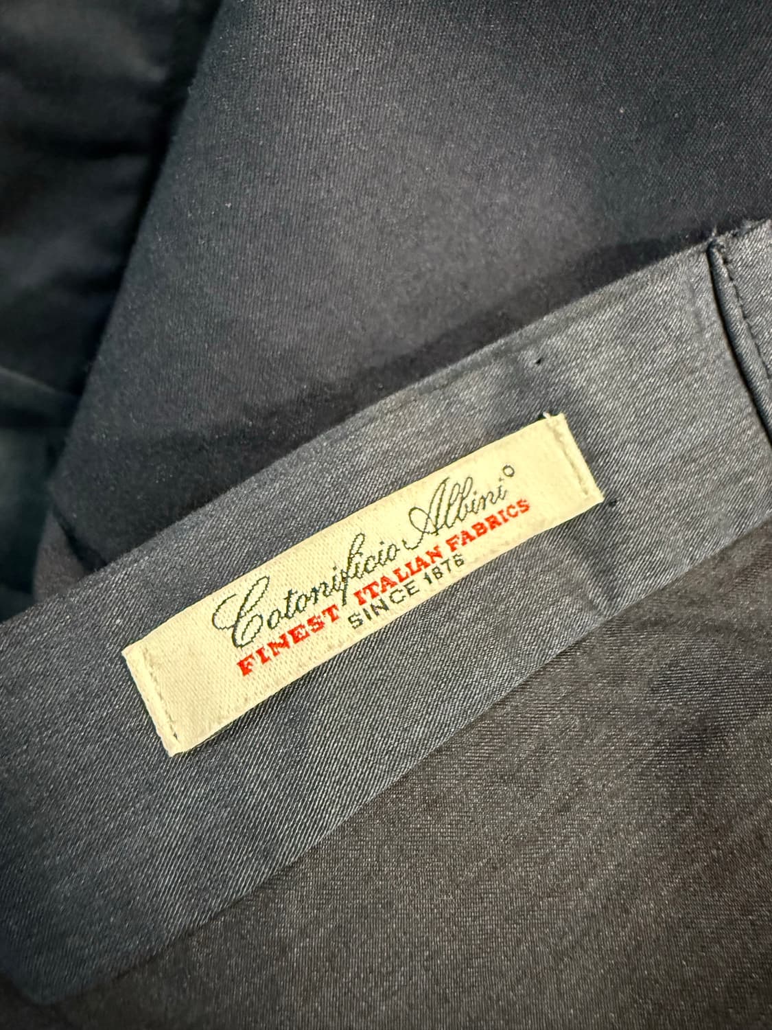 100 시스템 SYSTEM 히든버튼 배색 셔츠 네이비 상품이미지7