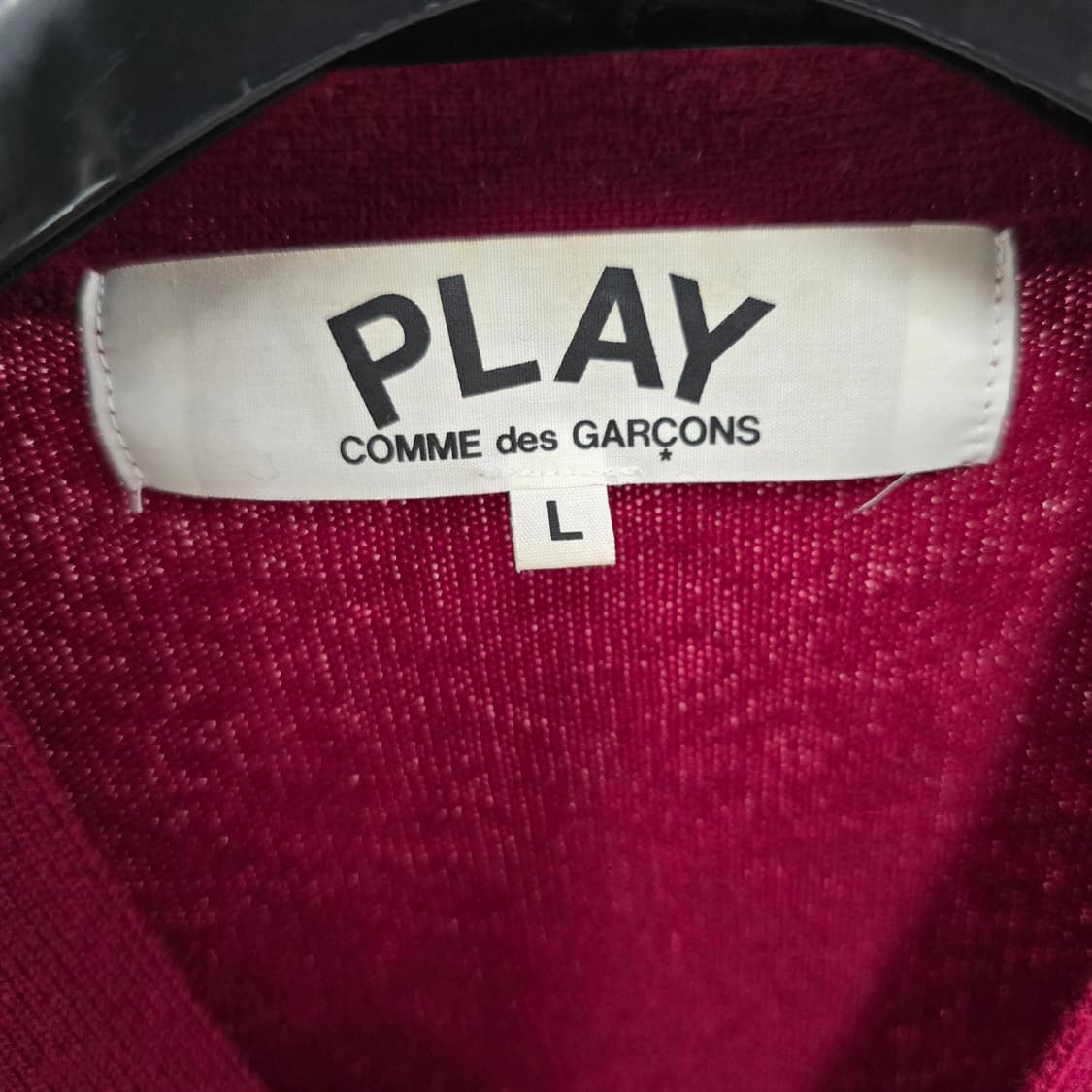 꼼데가르송 더블 와펜 가디건 L사이즈 100 판매 상품이미지2