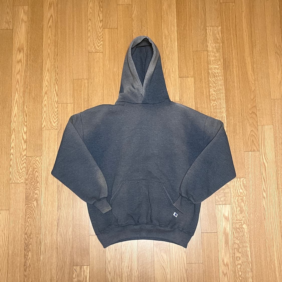 [XL] 90s 빈티지 러셀 썬페이드 그레이 후드티 상품이미지1