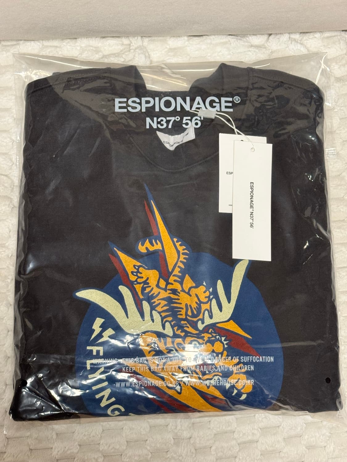 에스피오나지 맨투맨 플라잉타이거 헤비웨이트 (L사이즈/민트급) 실착1분! 상품이미지4