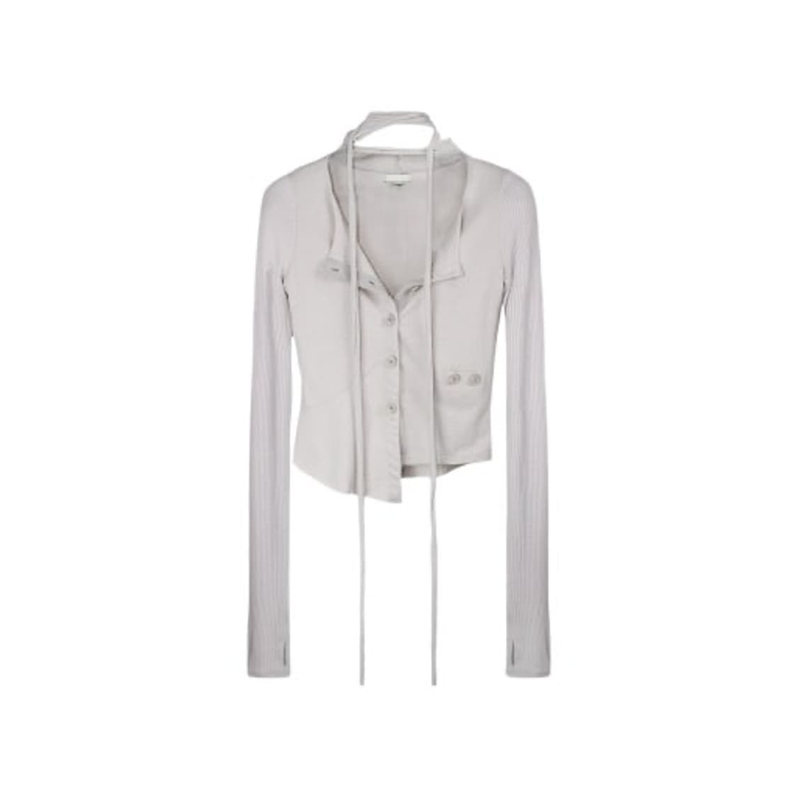 본네 머플러 가디건 Bonnae Muffler cardigan 애쉬핑크 상품이미지1