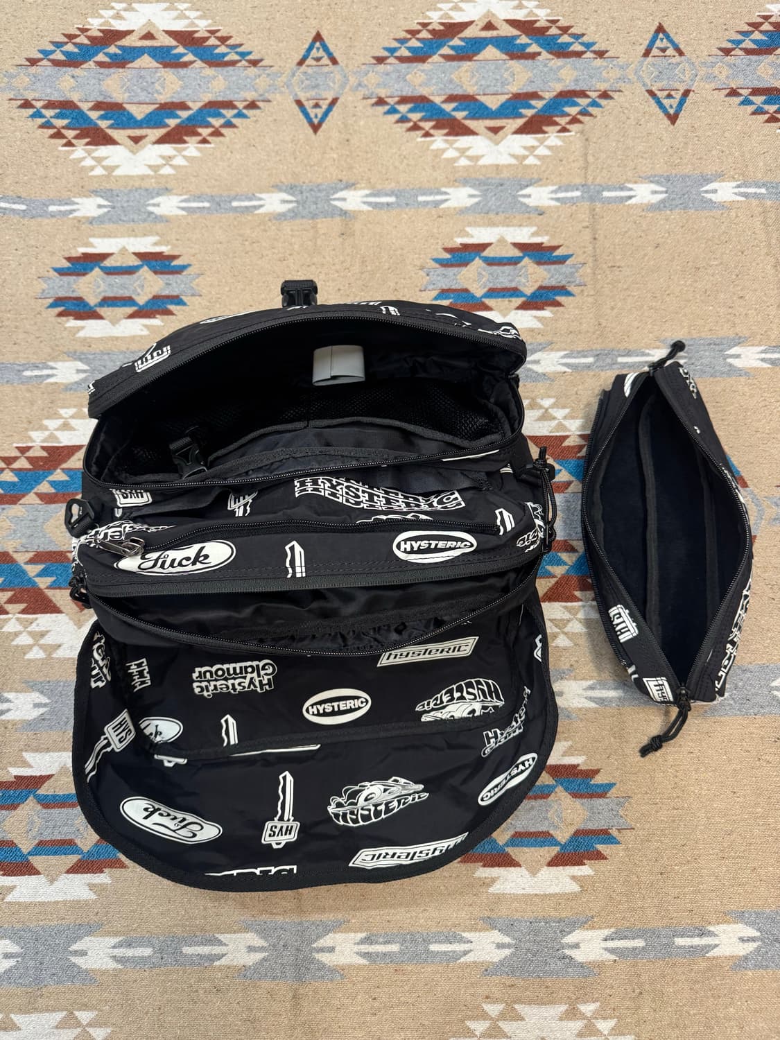 [OS] 히스테릭글래머 프린트 숄더백 블랙  상품이미지6