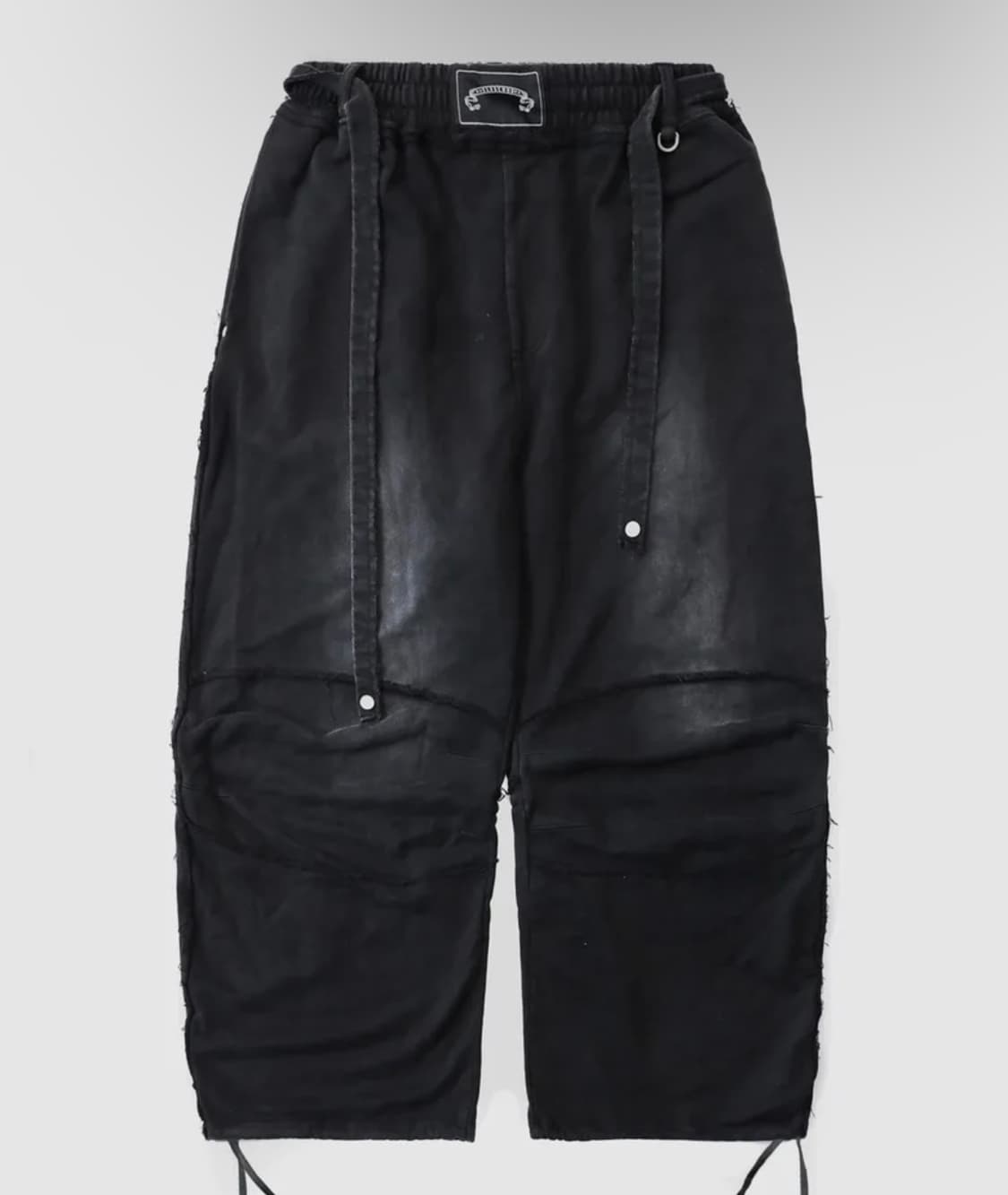 배드블러드 로 엣지 컨벡스 조거 [워시드블랙] 상품이미지1