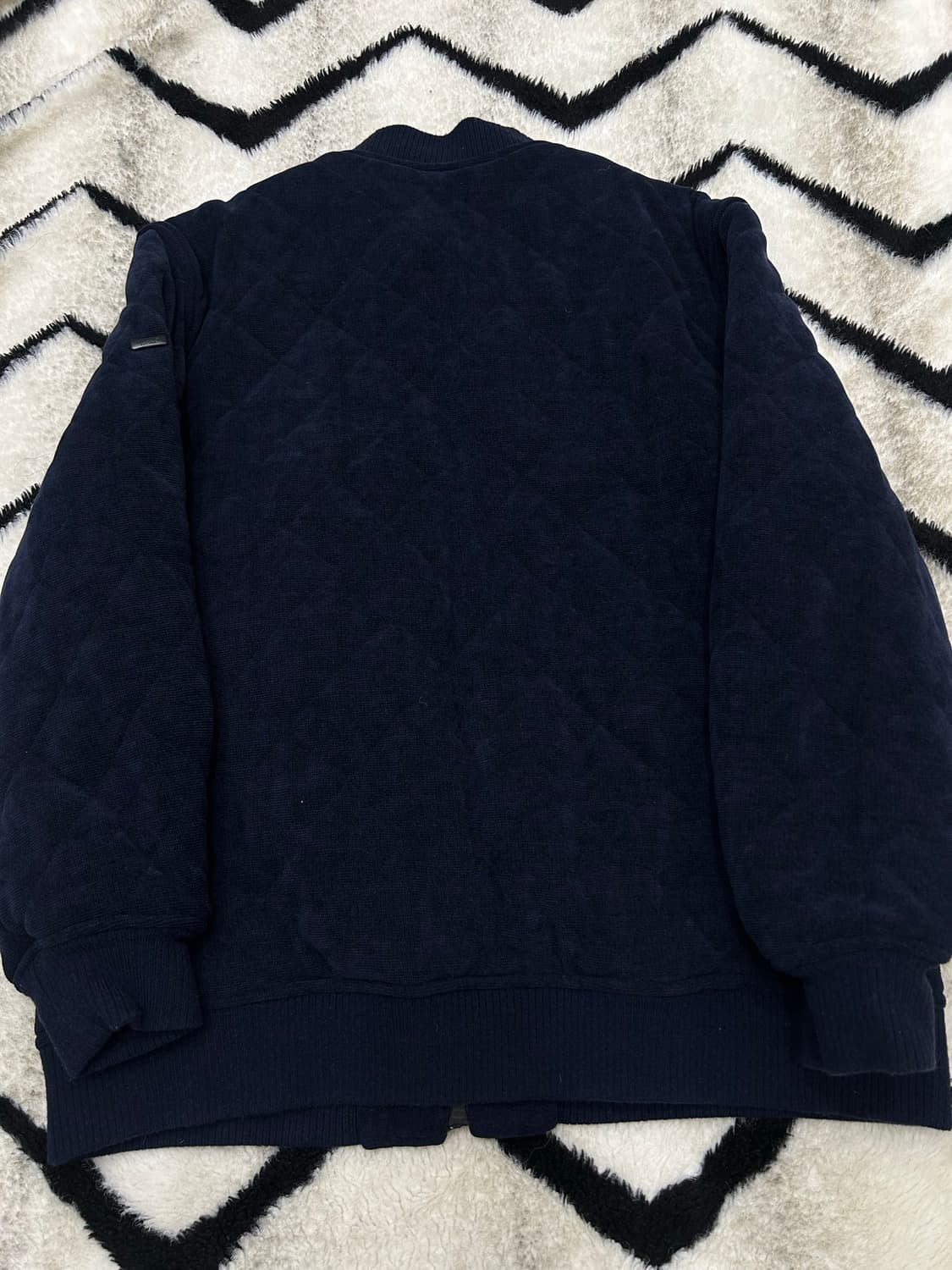 [2XL]헤지스 2Way 퀄팅 블루종 자켓/네이비 상품이미지6