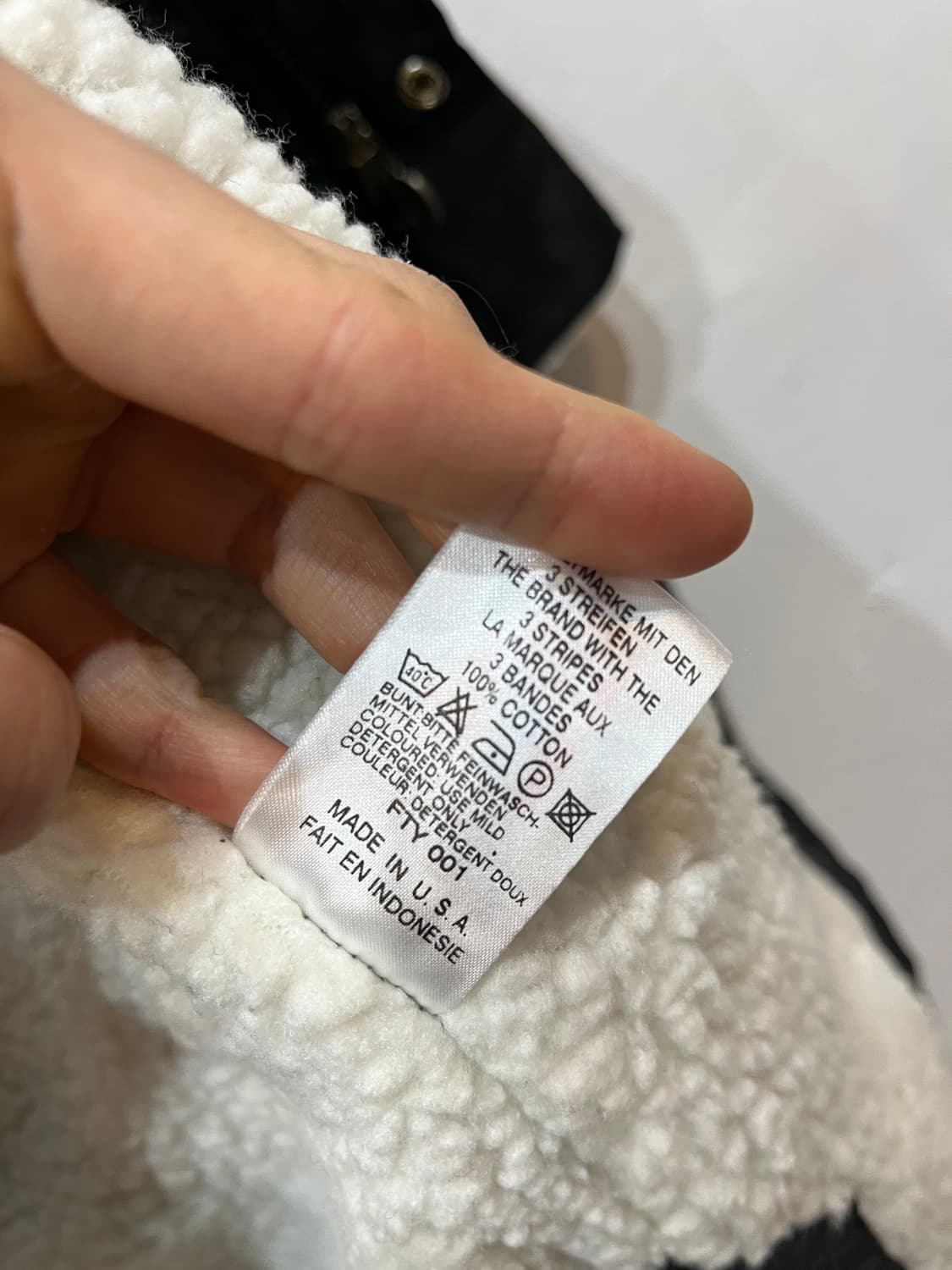 아디다스 파이어버드 양털 밴치파카 Made in USA  상품이미지3