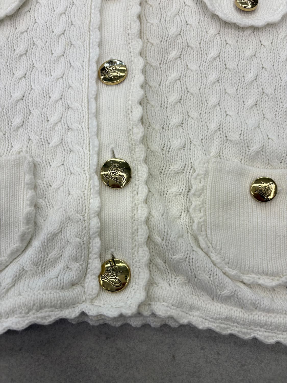 버버리 크롭 니트 가디건 상품이미지4