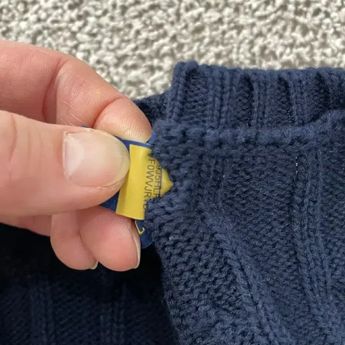 [정품] 폴로 랄프로렌 여성 슬림핏 케이블 니트 브이넥 55~66 상품이미지5