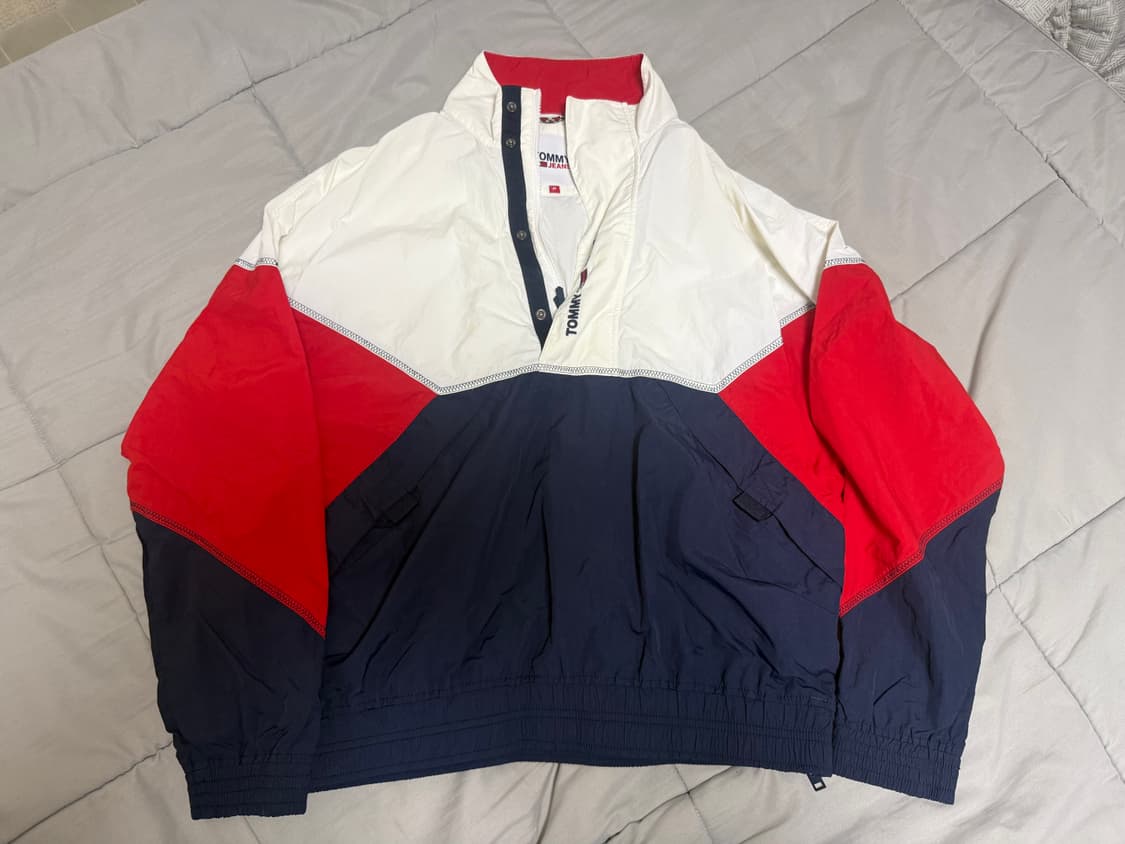 TOMMY JEANS 토미진스 배색 아노락 윈드브레이커 M 상품이미지1