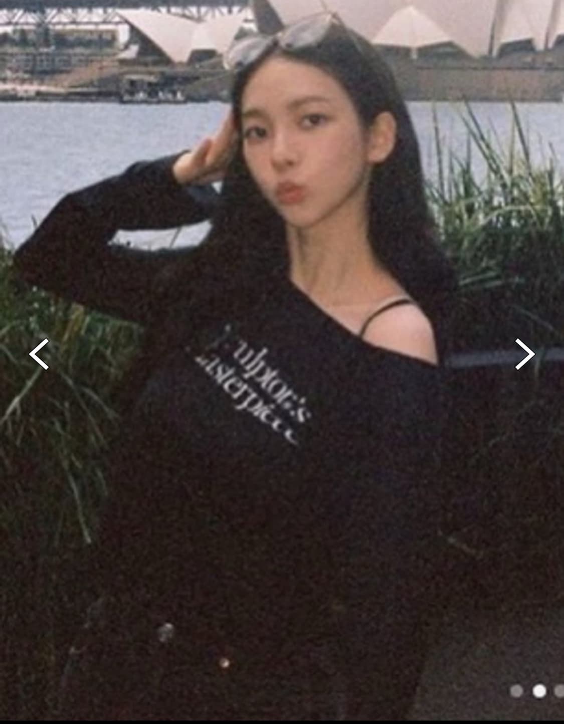 (카리나착용) 스컬프터 마스터피스 시어 탑 블랙 상품이미지1