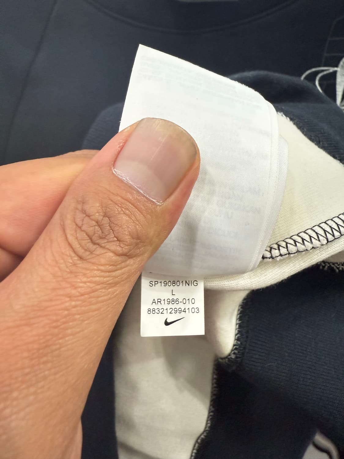 나이키 시티 버전 로스앤젤레스 스플라이싱 리미티드 블랙L사이즈 상품이미지6