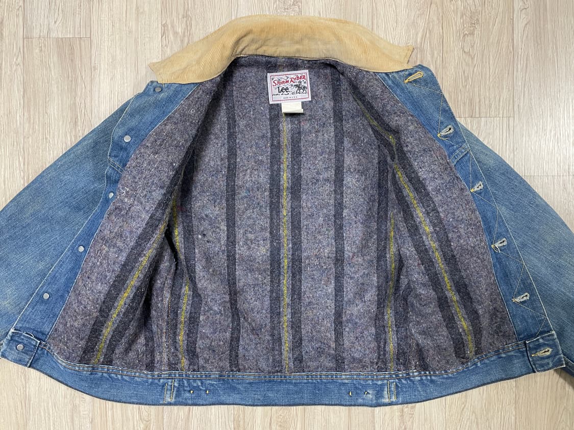 95) 70's Lee 코듀로이카라 RRL 데님자켓(미국제)LVC&폴로 상품이미지4