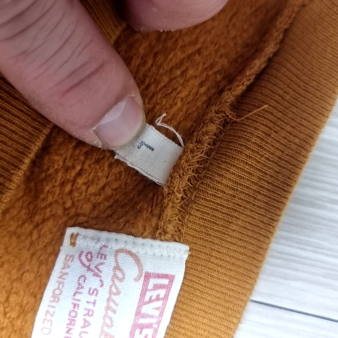 리바이스 LVC 브라운 프린팅 맨투맨 티셔츠(L) 상품이미지3