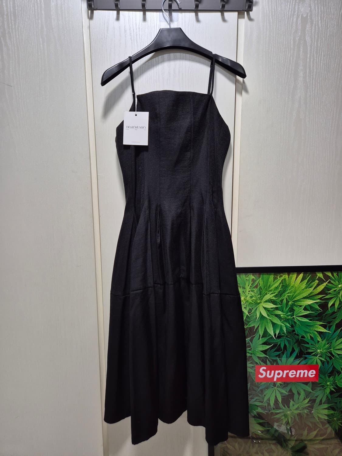 (타임세일)(새상품)디어먼데이로 블랙 끈나시 원피스 상품이미지1