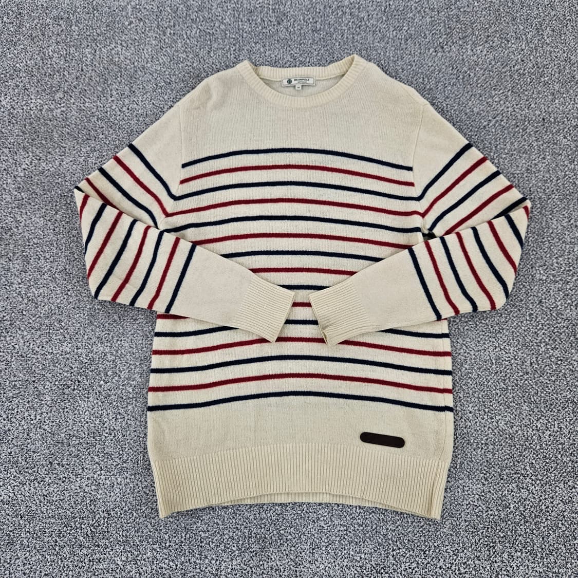 [95] 빈폴 스트라이프 라운드넥 니트 스웨터 1104JM2 상품이미지1