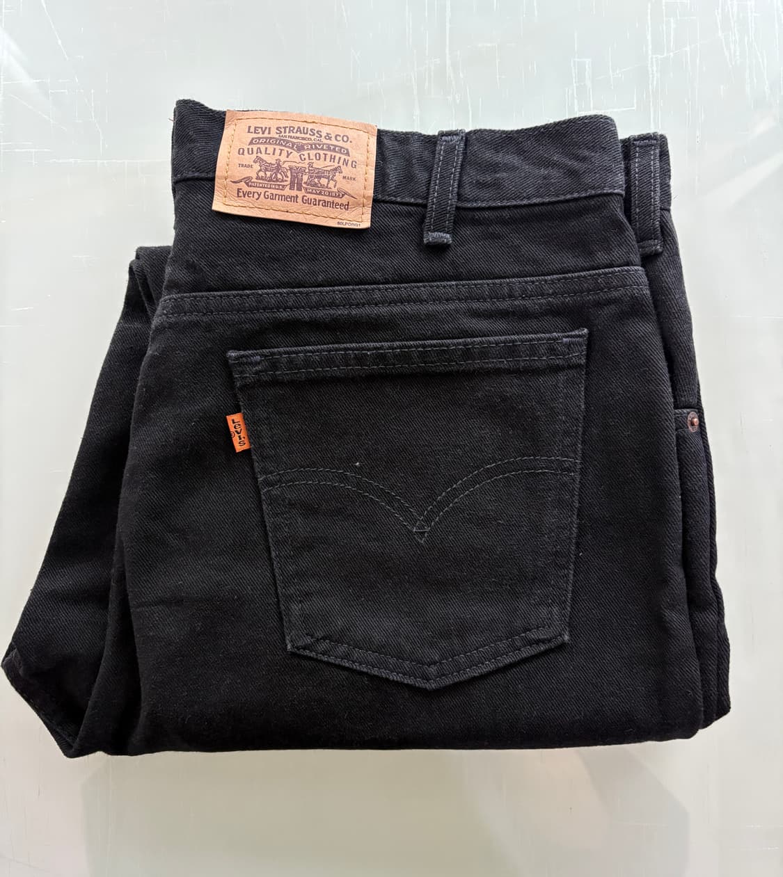 90s 리바이스 619 블랙진 made in canada 상품이미지1