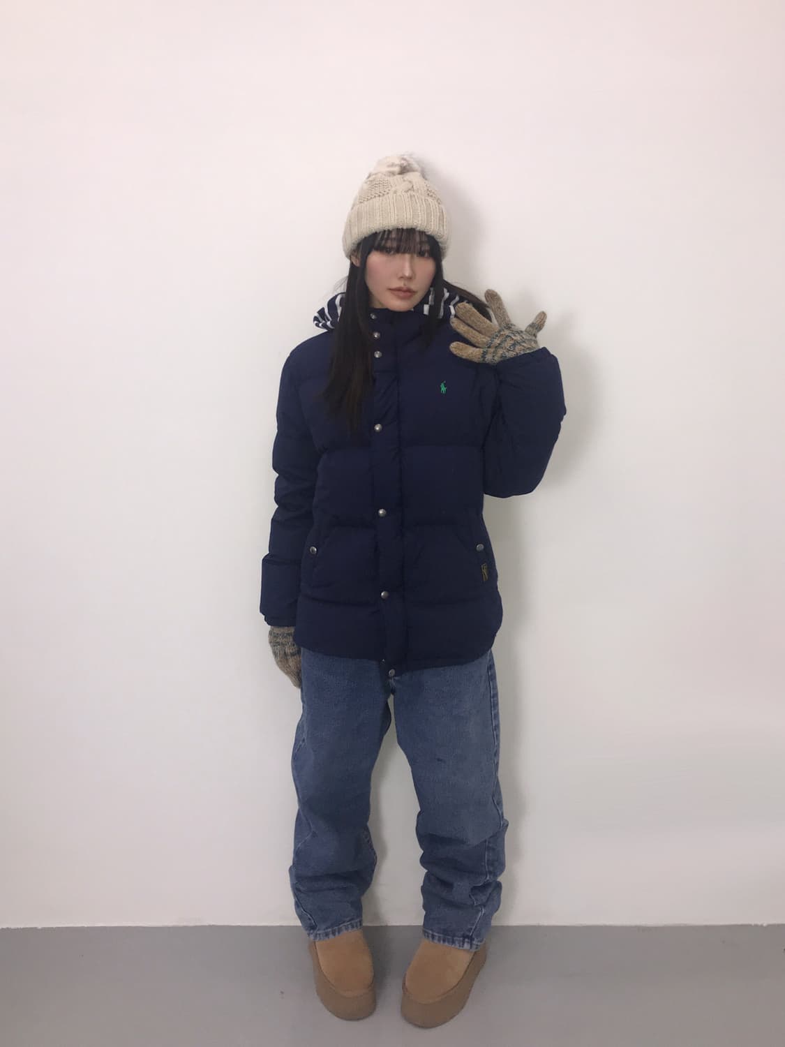 Polo Ralph Lauren Navy Puffer Jacket 상품이미지1