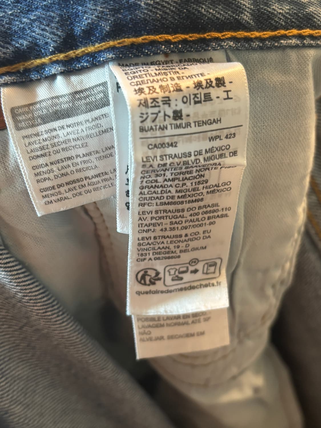 리바이스 501 청바지 W34 L32 상품이미지4