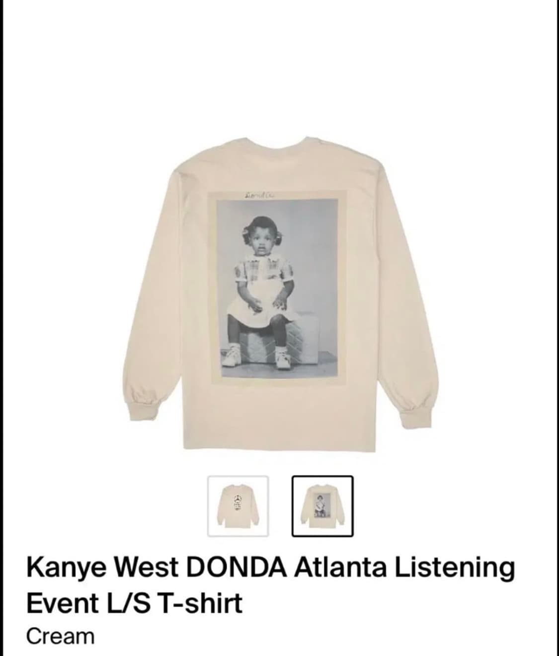 칸에 돈다 벤츠 롱슬리브 크림 라지 상품이미지2